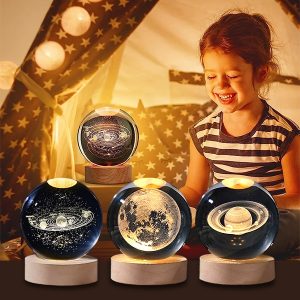 Светлећа 3D Кристална Сфера са Астрономским Дизајном | LUMABALL